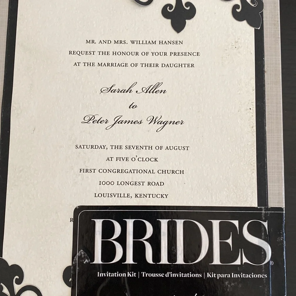 Printable Wedding Invitation Box